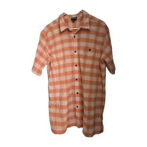 Patagonia Worn Wear Plaid Button Down Organic Cotton Xl